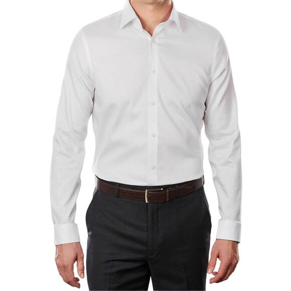 Michael Kors Men's Slim Fit Airsoft Performance Non-Iron Dress Shirt - Picture 1 of 13